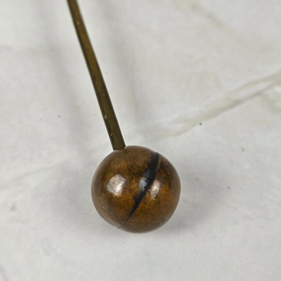 Vintage Brass & Copper Candle Snuffer Holly Leaves & Berries with Bell Christmas - Picture 8 of 11